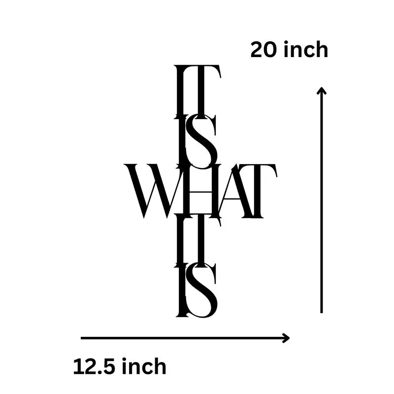 It Is What It Is Iron Wall Accent media 5