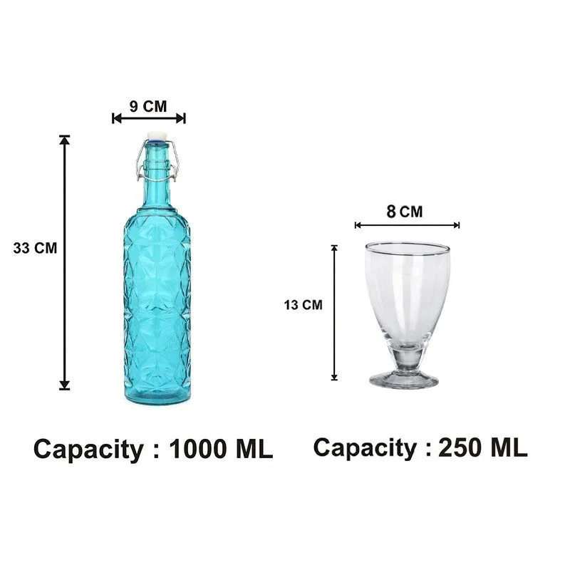 Griffi 1000 mL Water Bottle With 250 mL Glasses - Five Piece Set media 6