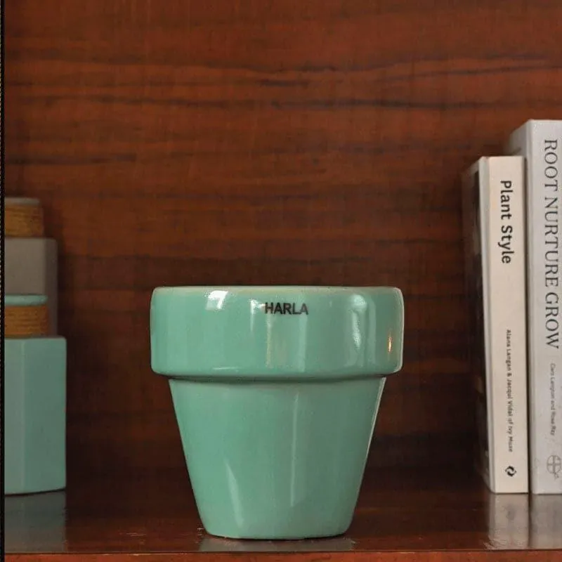 Ugaoo The Dream Ceramic Pot (13 CM) - Aqua Green media 4