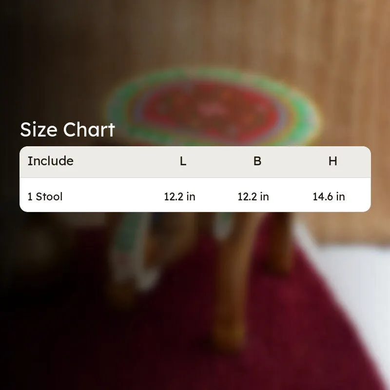 Avyom Rangriti Mango Wood Stool media 6