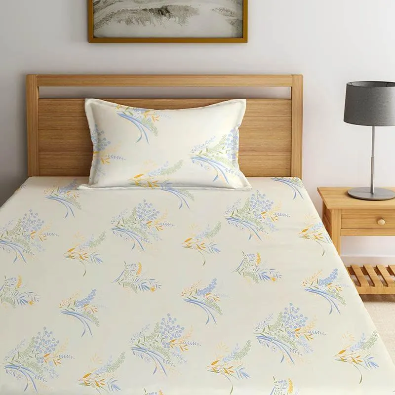 Gardenia Bloom Bedsheet - 150 GSM media 1