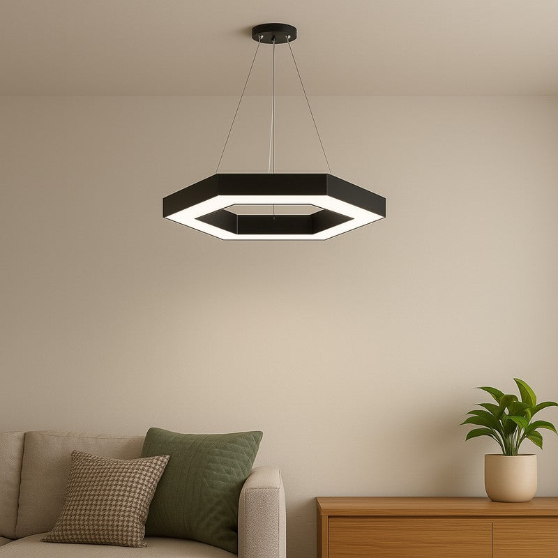 Infinity Hex Aluminum Ceiling Lamp