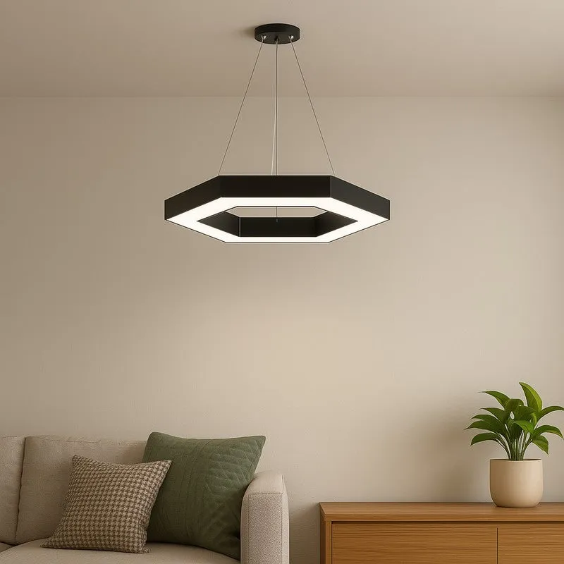 Infinity Hex Aluminum Ceiling Lamp media 1