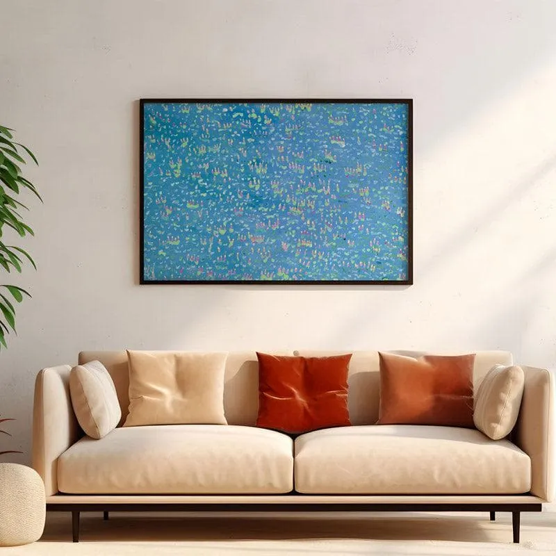 Dancing Lights Canvas Wall Painting - Black Frame media 4