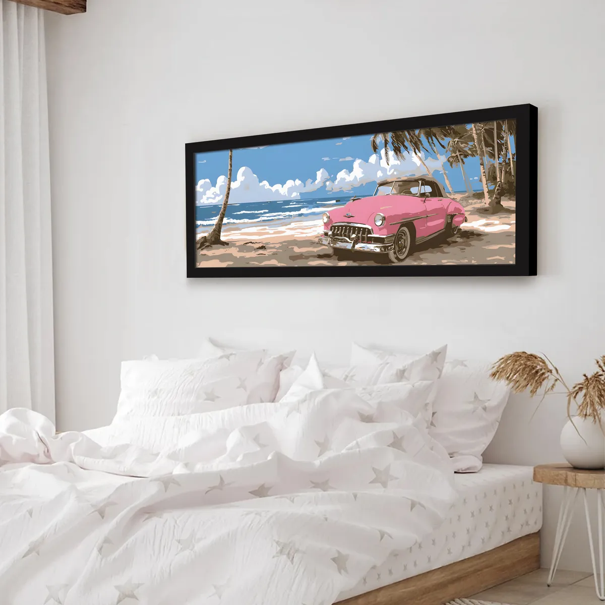 Sandora Classic Car Beachside Wall Art With Frame media 4