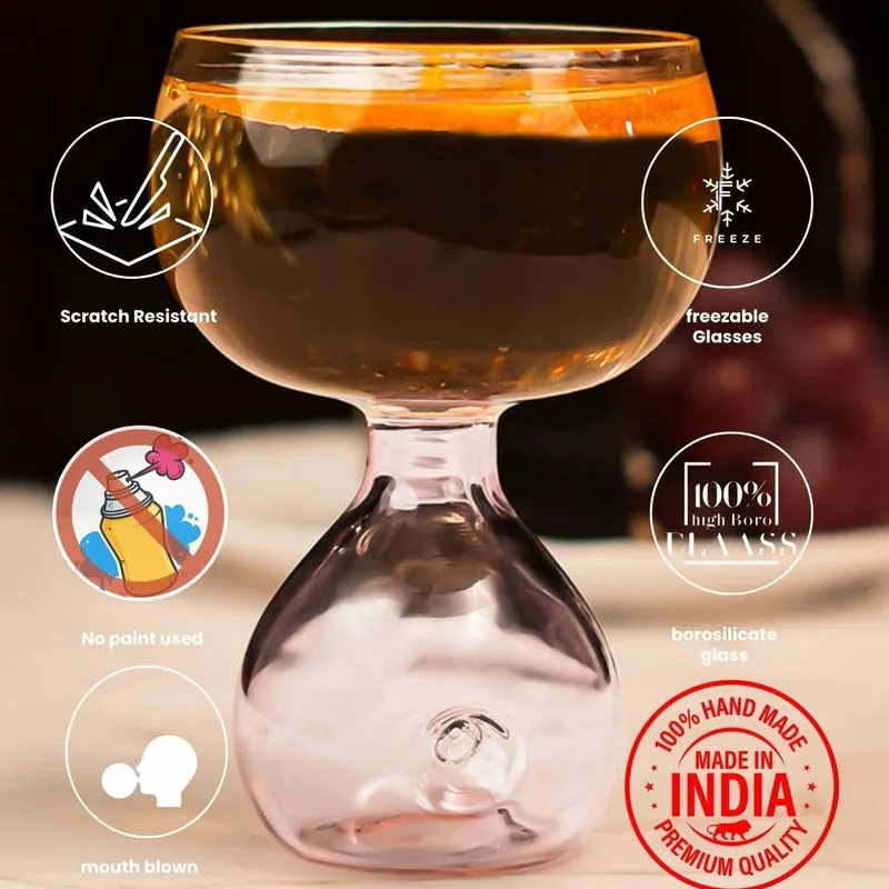 Twilight Toast Goblet Cocktail Glass(250 mL) - Set Of Four media 5