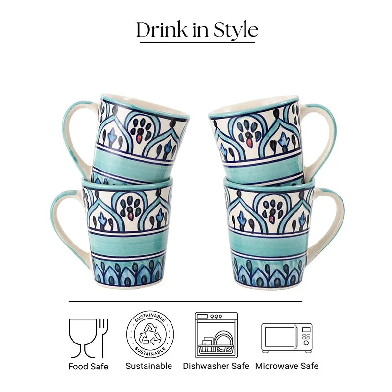 Medina Ceramic Tea Cup (250 mL Each) - Set of Six media 4