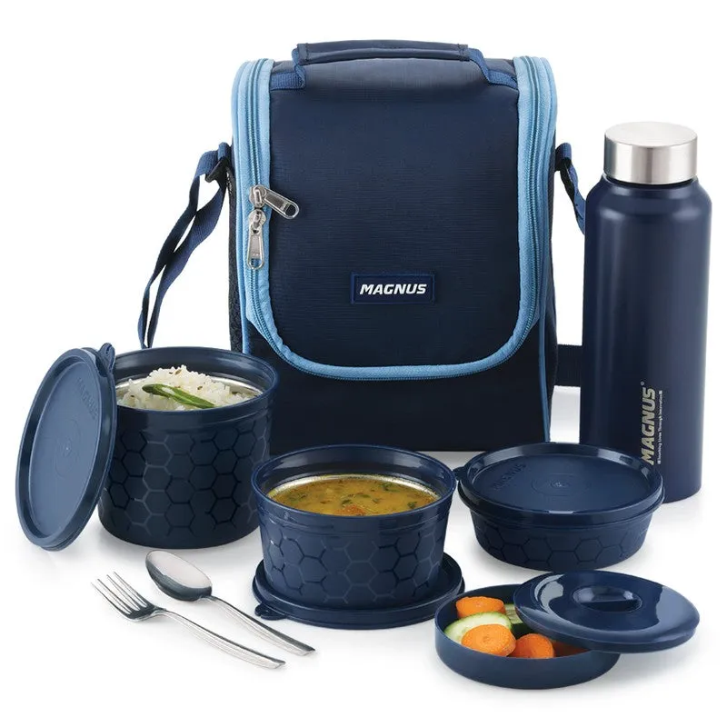 Velora Prime Lunch Box with Lunch Bag - Five Piece Set media 3