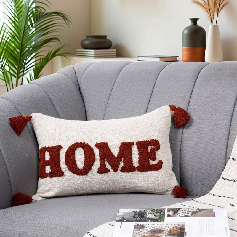 Rustic Nest Tufted Cushion Cover