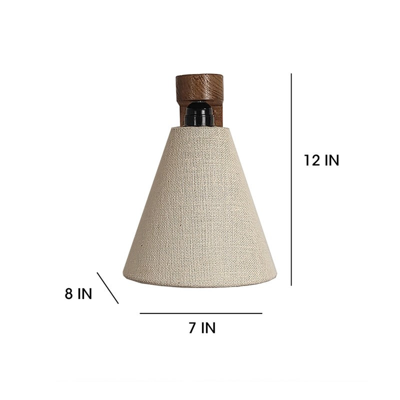 Onore Jute and Wooden Cone Wall Lamp media 9