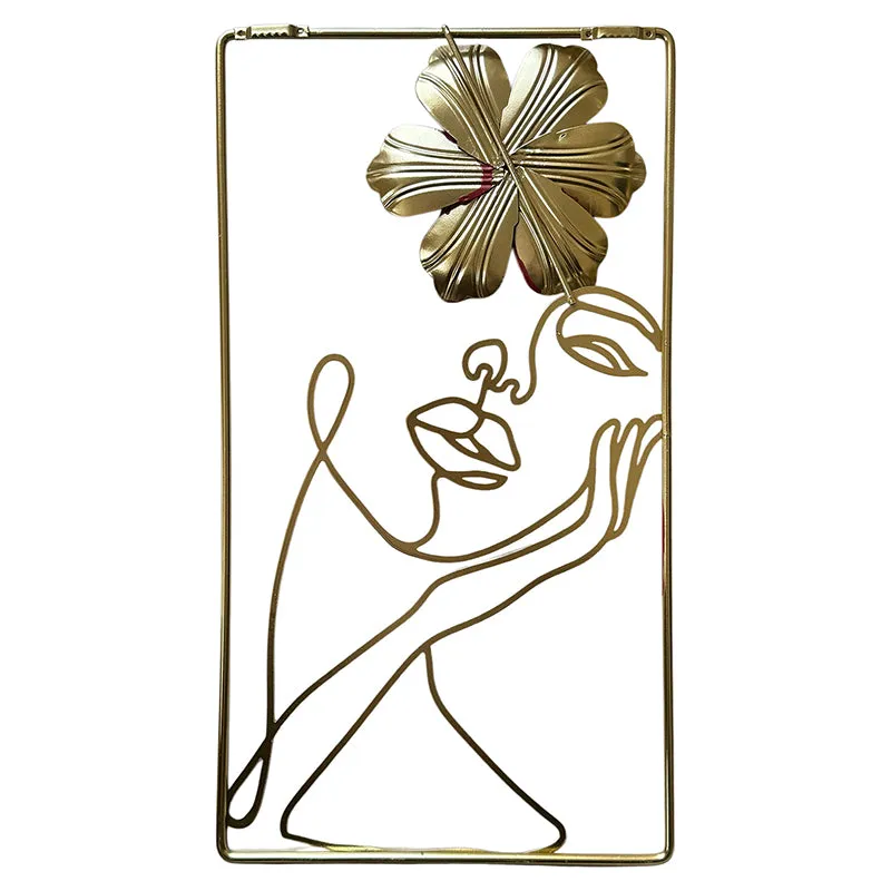 Femina In Flore Metal Wall Accent - White media 5