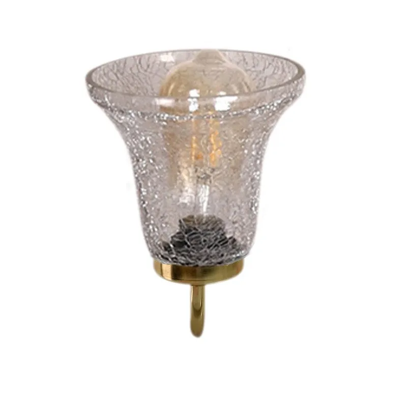 Crystal Flare Golden Base Glass Wall Lamp media 5