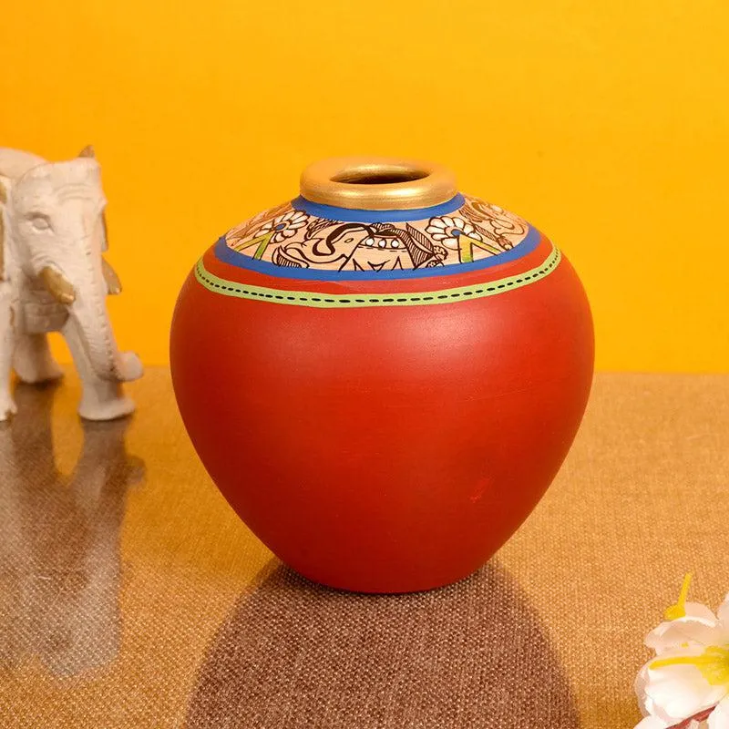 Bhavya Terracotta Vase - Set of Two media 5