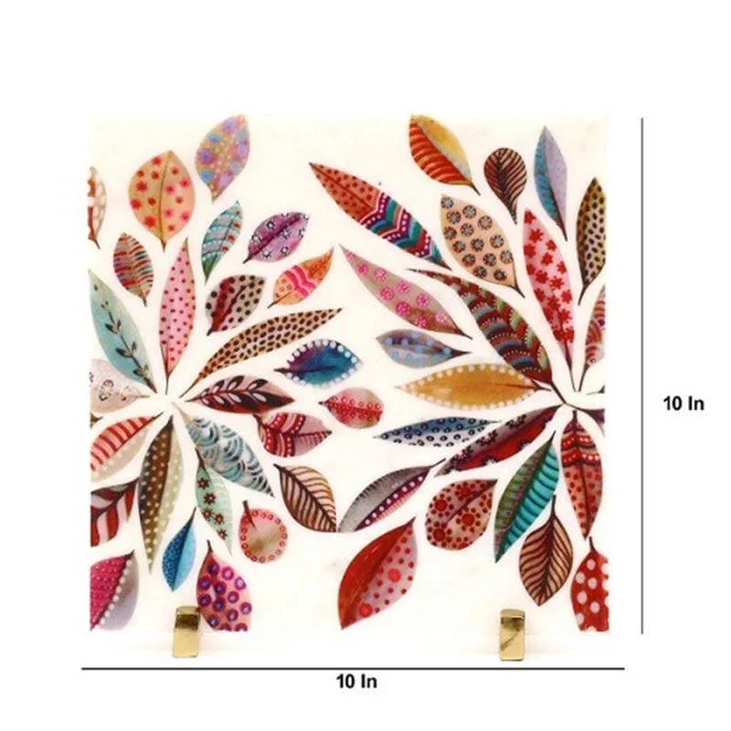 Floral Fantasy Printed Marble Showpiece media 4