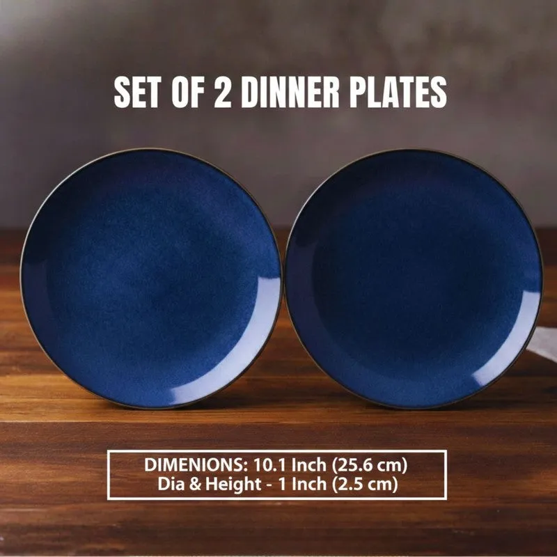 Ceramic Dinner Plates (Blue) - Set of Two media 5