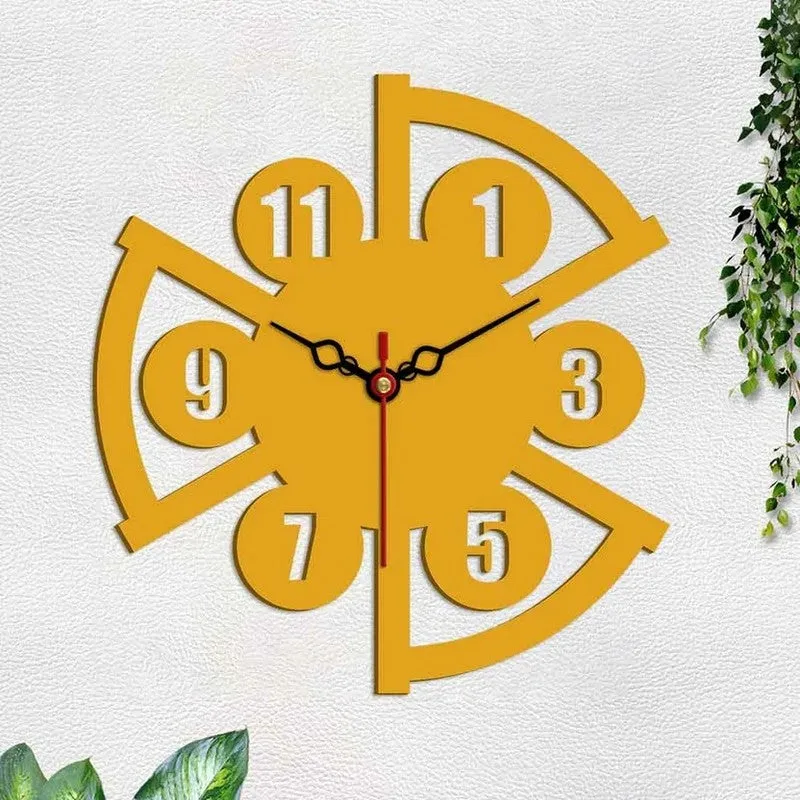 Abstract Edge Wooden Wall Clock media 5