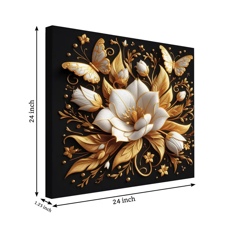 Mana Floral Canvas Wall Painting media 7