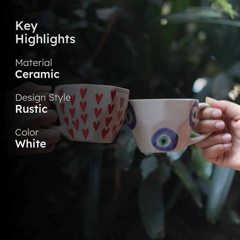 Vimara Ceramic Tea Cup (200 mL Each) - Set of Two media 2