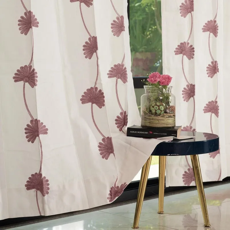 Aarohi Cotton Curtain - Mauve media 1