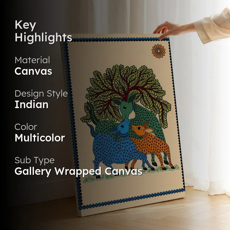 Forest Deer Canvas Wall Art & Paintings media 2