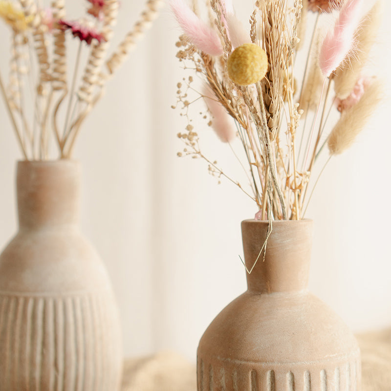 Earthy Calm Porcelain Vase - Set Of Two media 5