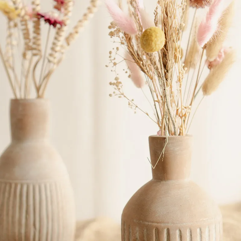 Earthy Calm Porcelain Vase - Set Of Two media 5