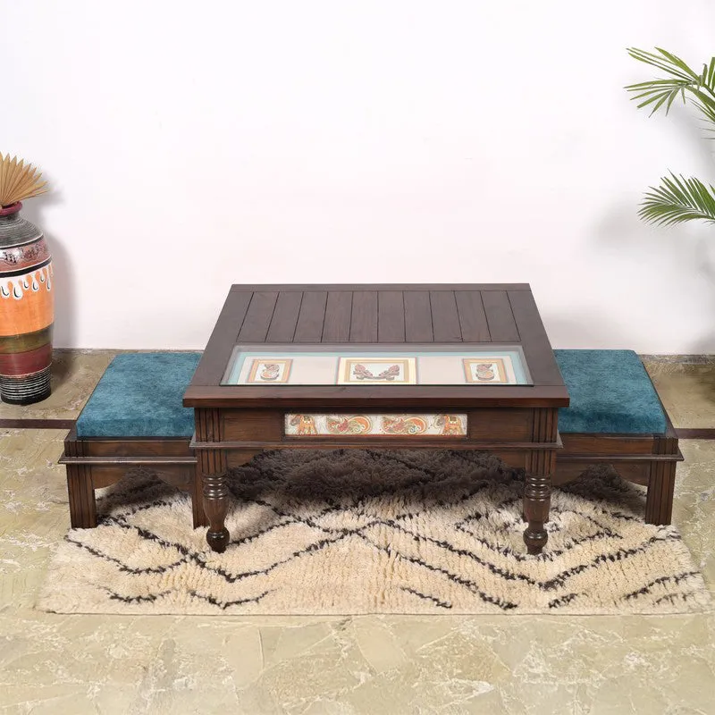 Samara Teak Wood Center Table media 1