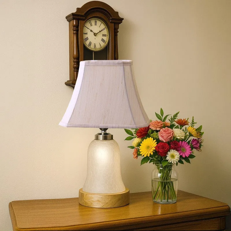 Zoravelle Square Wooden Table Lamp - OffWhite media 4