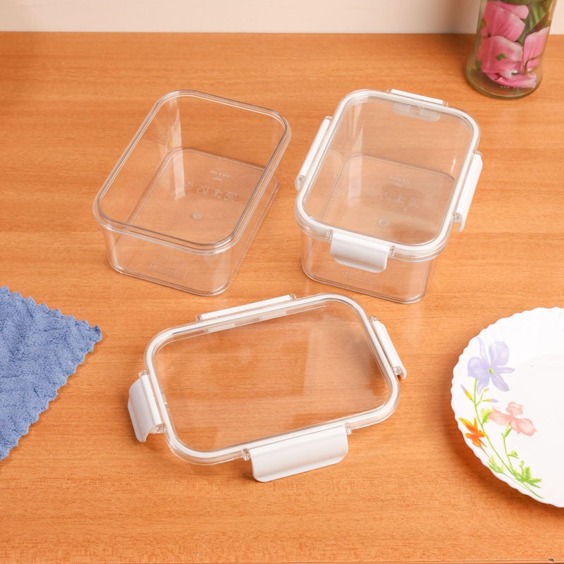 FreshLock White Clear PET Lunch Box - Set Of Two media 4