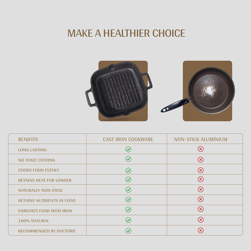 Char & Sear Pre-Seasoned Cast Iron Grill Pan image 5