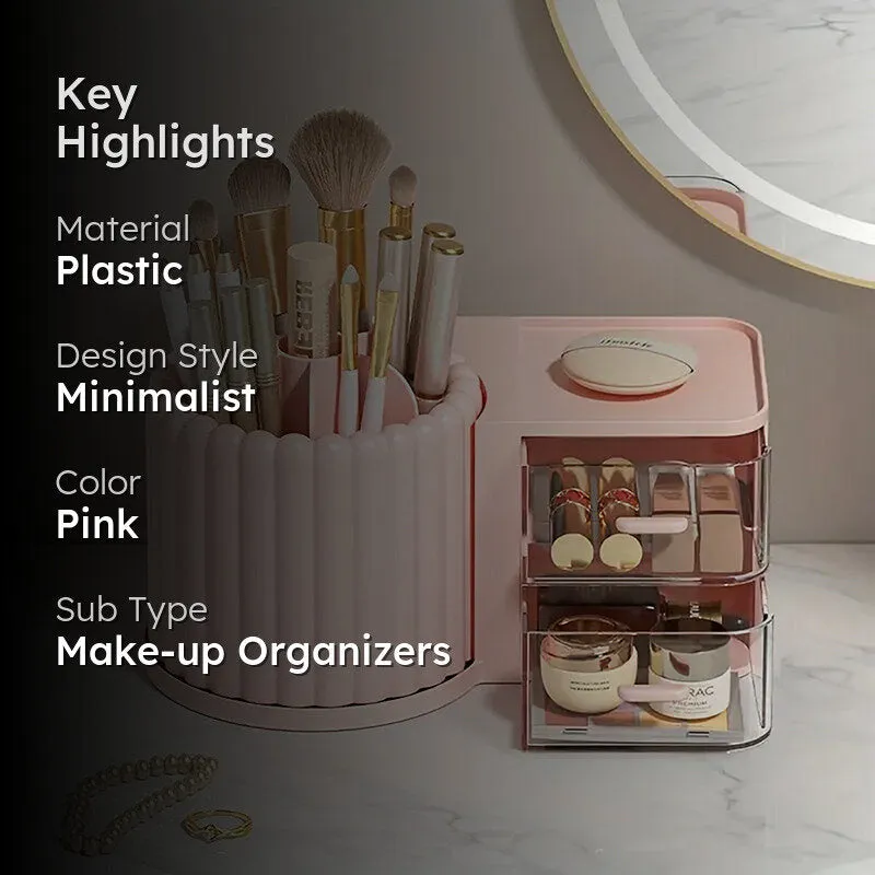 Archivum Plastic Make-up Organiser - Pink media 2