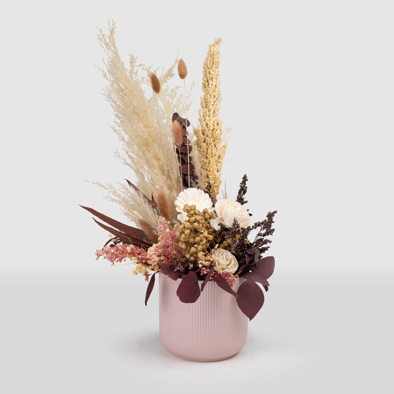Liyana Solawood Flower Bunch In Ceramic Pot media 3