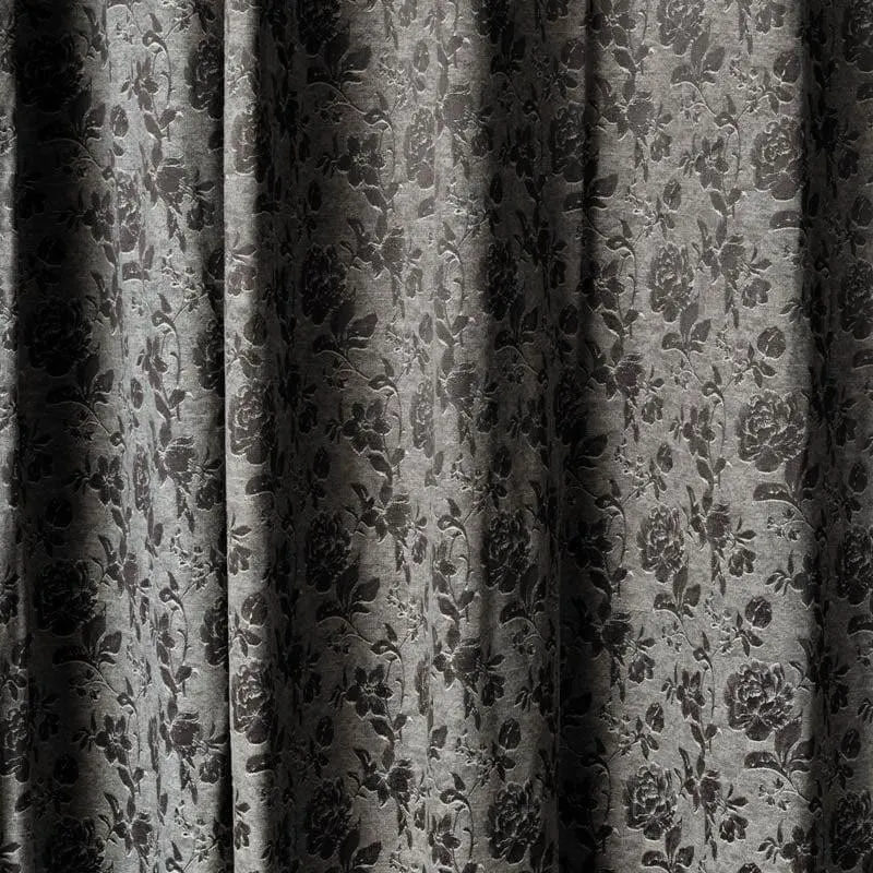 Gulaab Jacquard Single Curtain (Brown) media 3