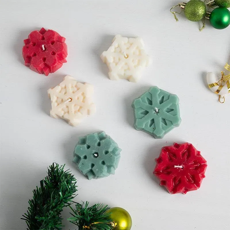 Frosty Flame Scented Candle - Set Of Six media 1