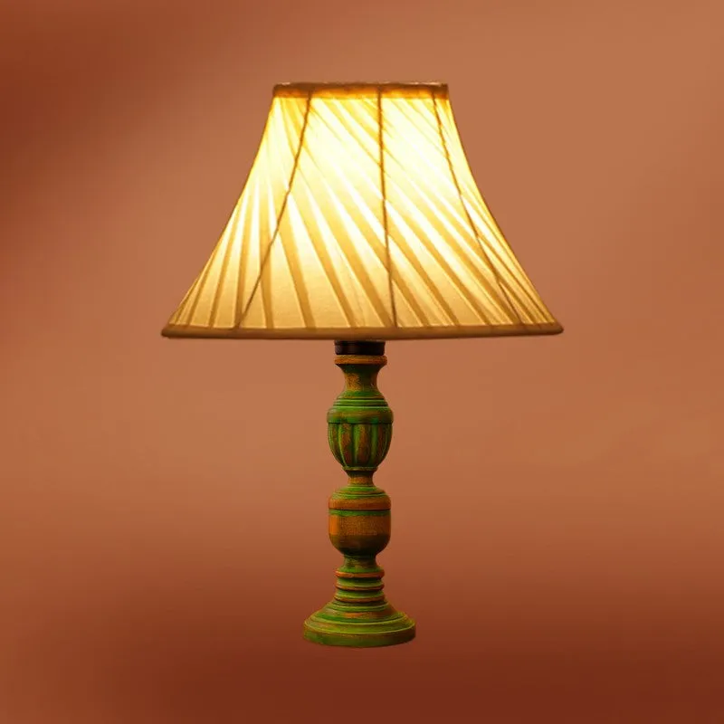 Arvello Oryn Wooden Table Lamp - Ivory media 7