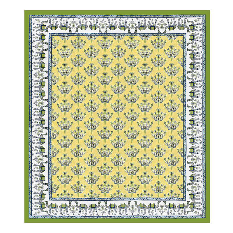 Kasturi Komfort Foral Cotton Bedsheet (Yellow) - 150 TC media 4