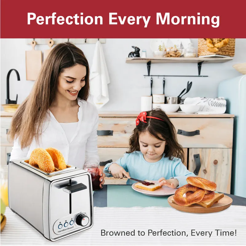 Hamilton Beach Wide Slot Toaster (Silver) - 925 W media 6