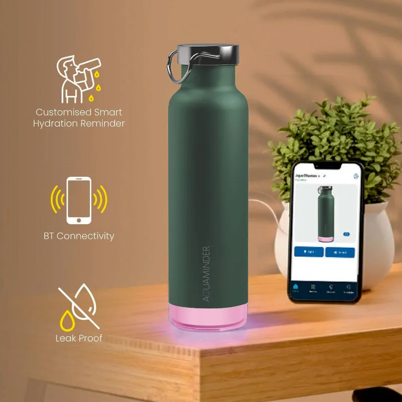Hot & Cold Mate Smart Water Bottle - Green (600 mL) media 1
