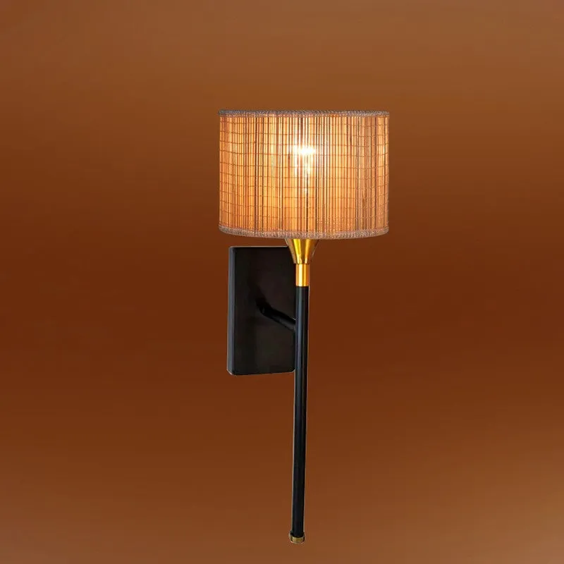 Elvina Bamboo & Metal Wall Lamp media 7