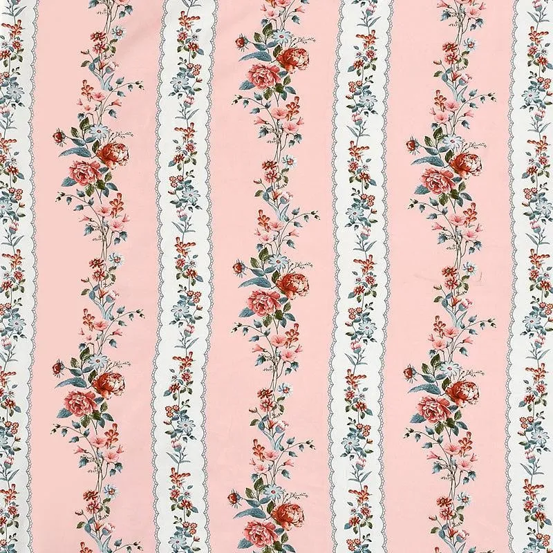 Zambak Floral Microfiber Bedsheet (Rose Pink) - 110 GSM media 4
