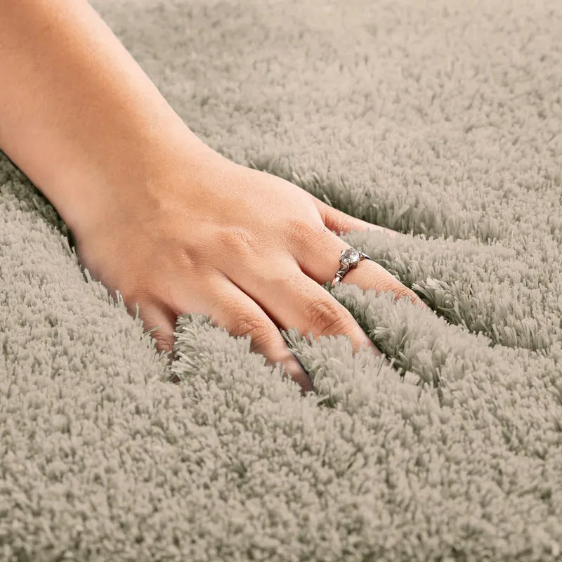 Vegas Luxe Micro Fiber Runner Rug - Beige media 4