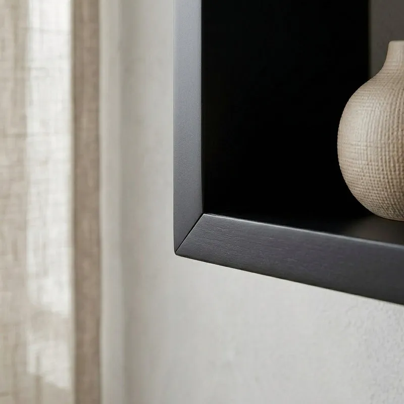 Retro Revival Wall Shelf - Black - Set Of Four media 3