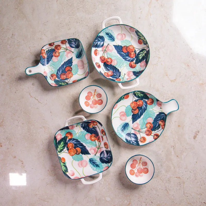 Floral Joy Porcelain Platter - Six Piece Set media 3