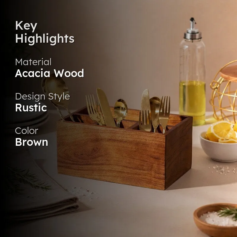 Grainora Wooden Cutlery Holder media 2