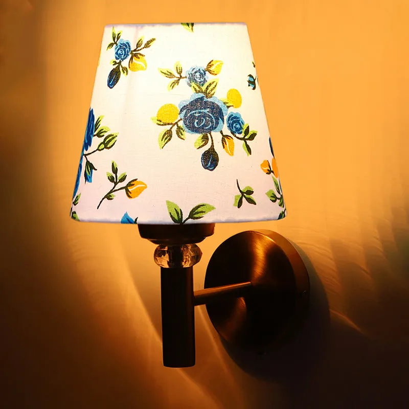 Garden Lights Steel & Cotton Wall Lamp - Blue media 5