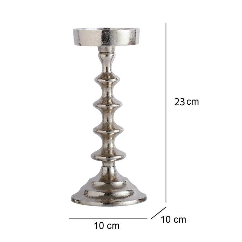 Classic Column Candle Holder -Silver media 7