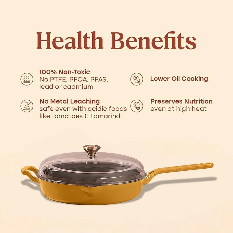 Cumin Co Enamel Cast Iron Frying Pan - 1900 mL media 6