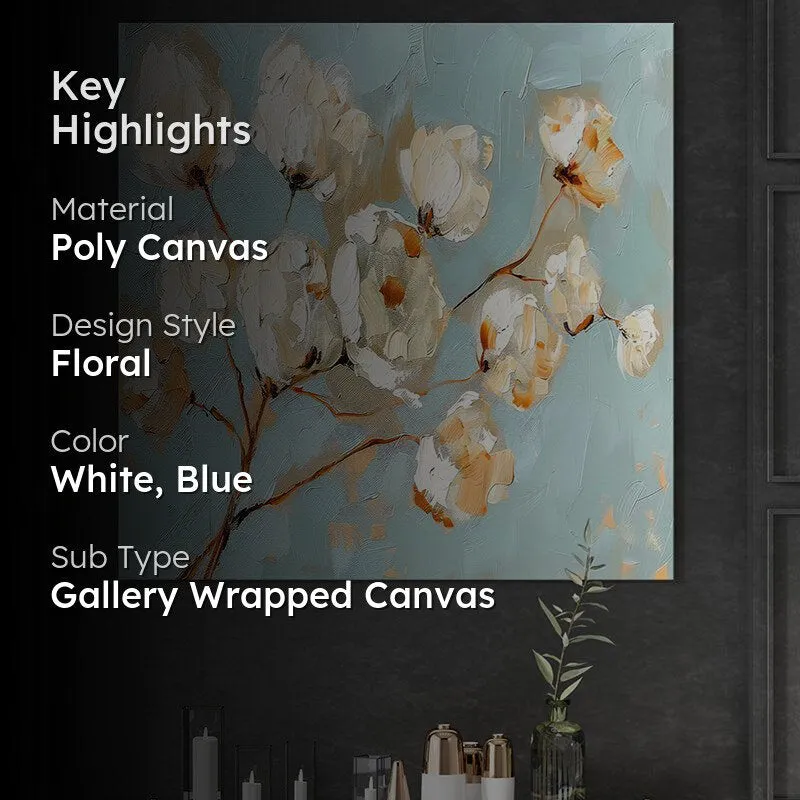 Cotton Bloom Poly Canvas Wall Painting media 2