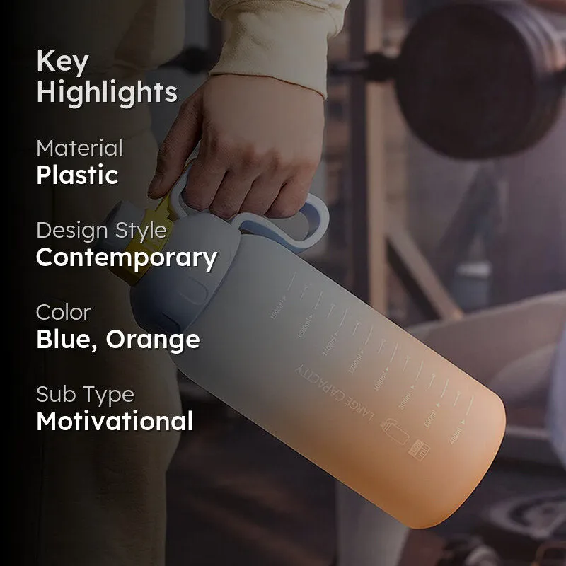 Ombre Pour Water Tumbler (Blue,Orange) - 1.8 L media 2