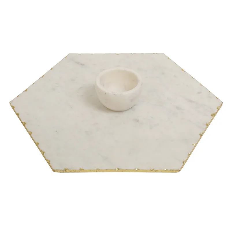 Oblisse Marble Serving Platter With Bowl (50 ML) - Two Piece Set media 5